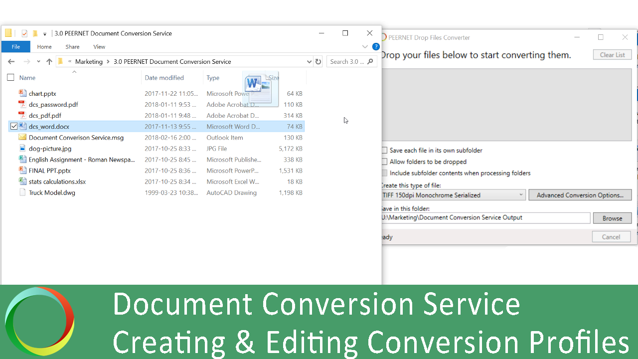 Modifying Document Conversion Service Profiles