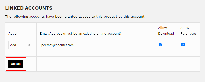 Adding Linked Owner for Access to Serial Number