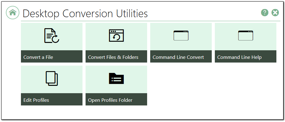 Clicking a tile above with take you to the help for that tile.