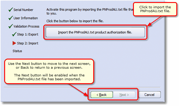 LicenseManualImport