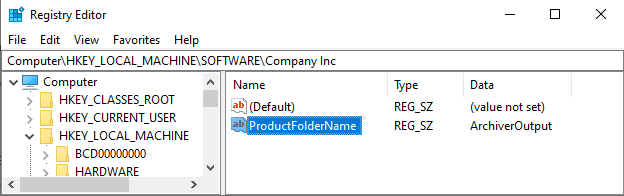 AddingRegistryKeyPiece
