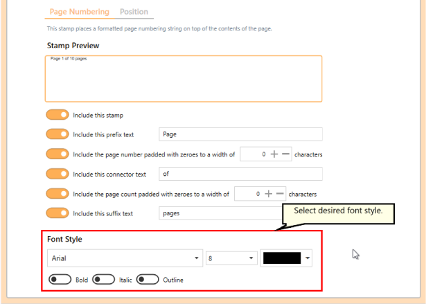 AddWatermarkPageNumberingFont-RAS