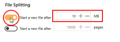 FileSplittingSizeThreshold-RAS