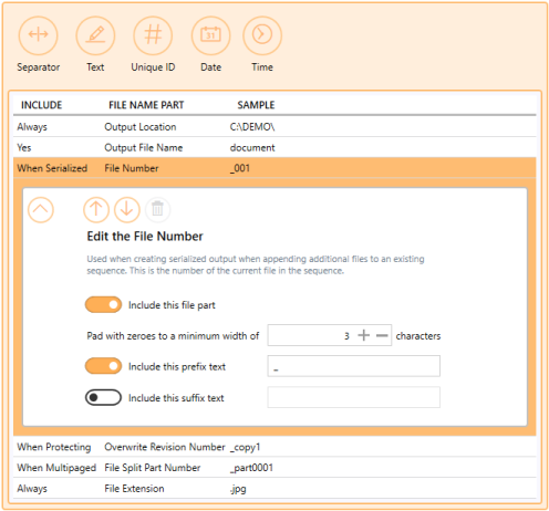 ProfileManagerFilenameCreatorTabFileNumber-RAS