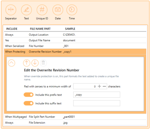 ProfileManagerFilenameCreatorTabOverwriteRevisionNumber-RAS