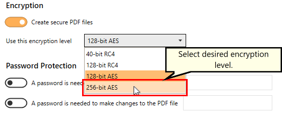 SetPDFSecurityOptionsEncryptionLevel-RAS