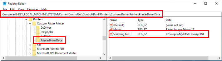 SettingScriptFileForEachPrinterRegistry-RAS