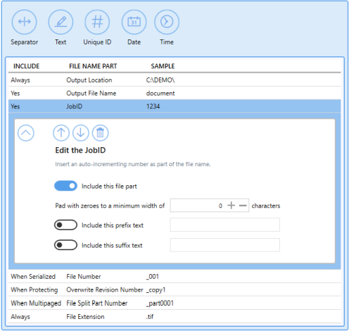ProfileManagerFilenameCreatorTabJobID
