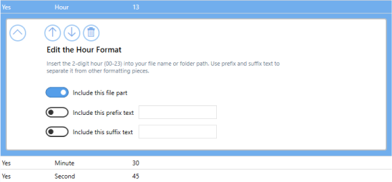 ProfileManagerFilenameCreatorTabTime