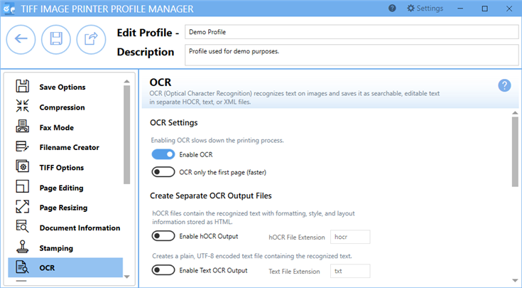 ProfileManagerOCROptionsTab