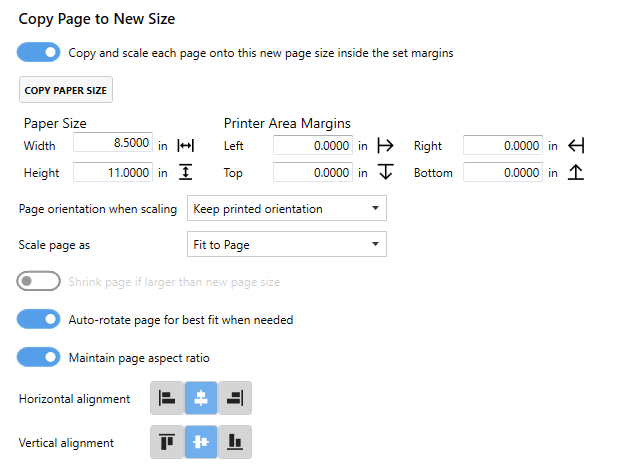 ProfileManagerPageResizingTabCopyPageToNewSize
