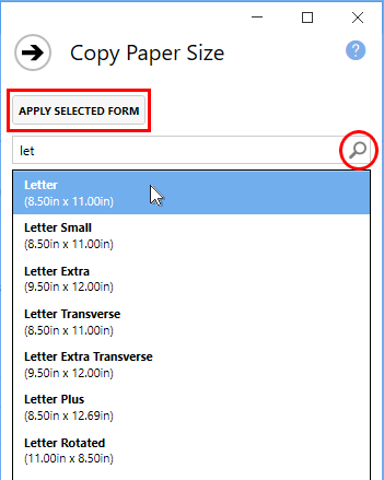 ProfileManagerPageResizingTabCopyPaperSize