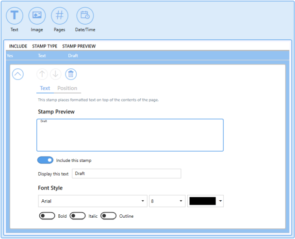 ProfileManagerStampingTabText
