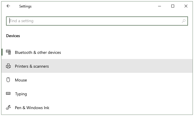 Windows10SettingsPrintersScanners