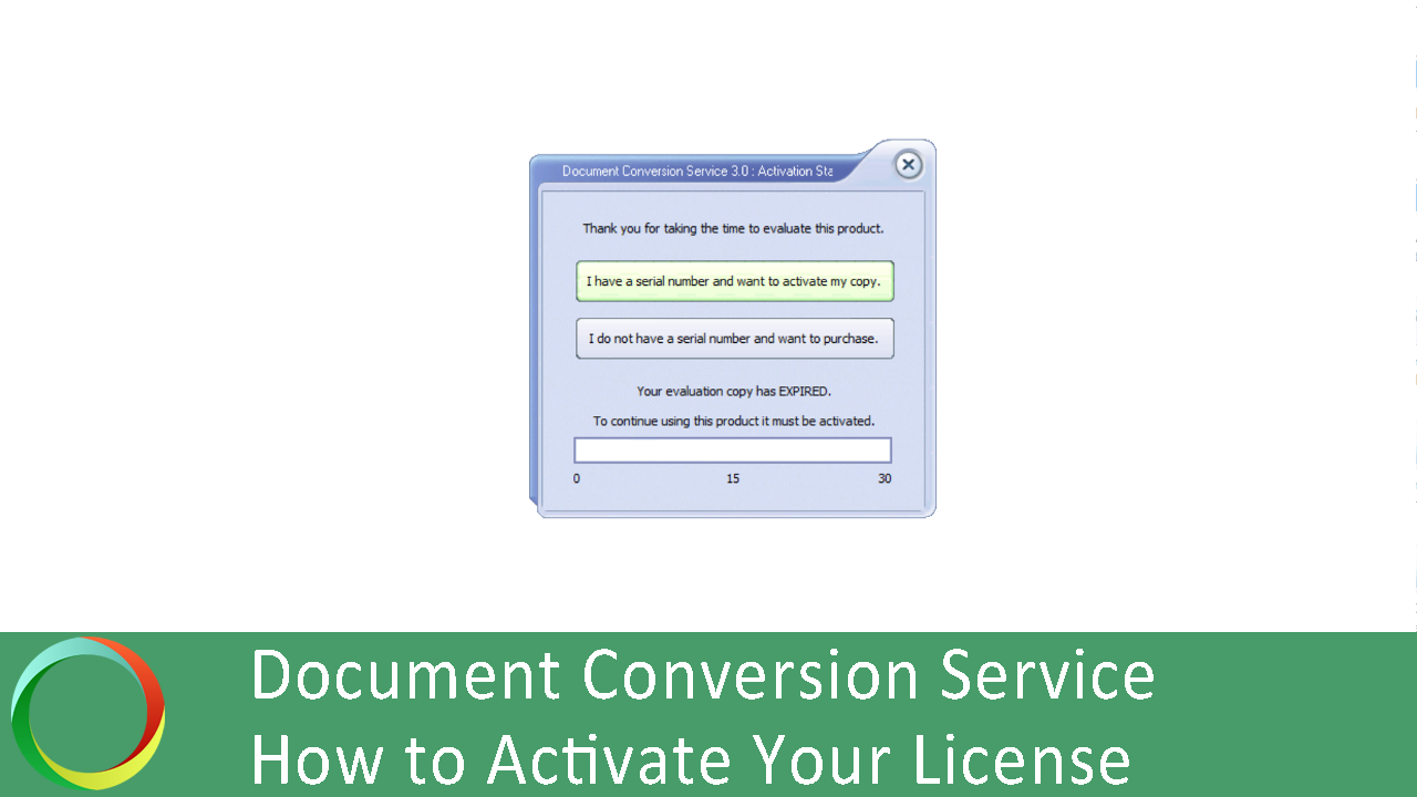 Activate Document Conversion Service