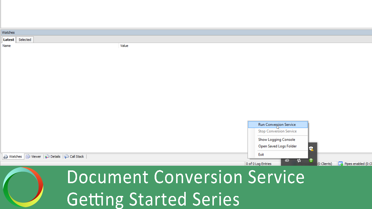 Starting Verifying Document Conversion Service