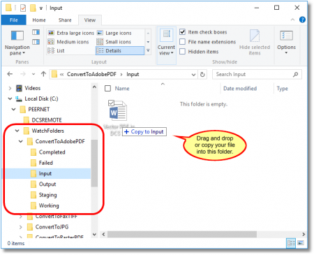 Create Vector PDF with Document Conversion Service