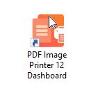 open printer dashboard from desktop shortcut