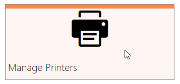 Open the Printer Management screen.