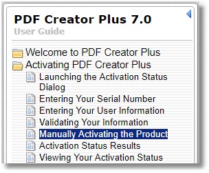 User Guide - PDF Creator Manual Activating Bookmark