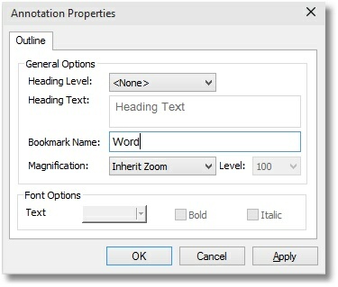 PDF Creator Plus Outline - Create Bookmark