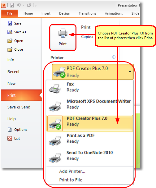 convert powerpoint to pdf