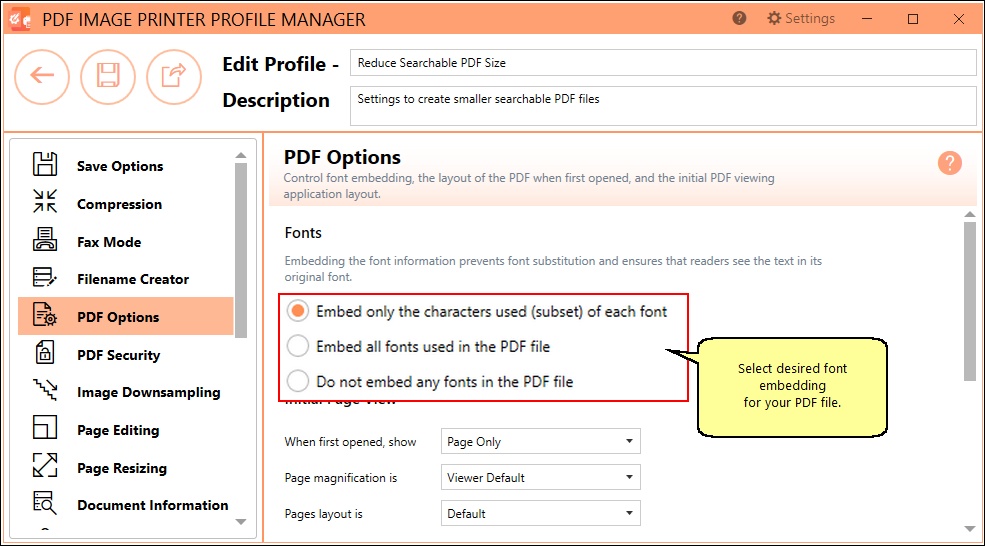Embedded font data can be very large depending on the fonts and add to the pdf file size.