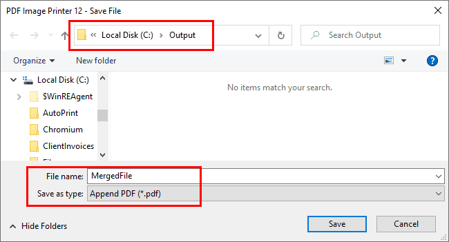 Create pdf from first document
