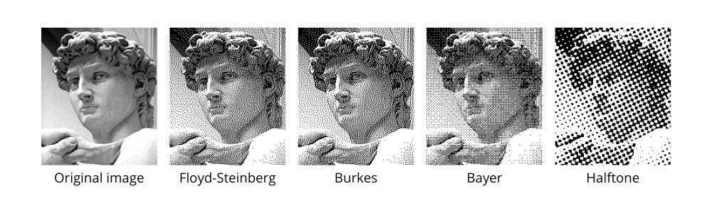 sample images for dithering methods