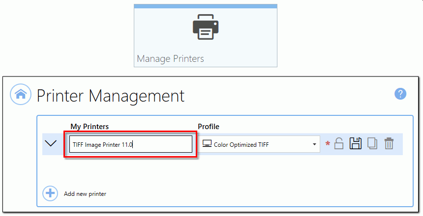 A common step when migrating to version 12 is to rename the printer to look like the previous version.
